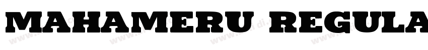 Mahameru Regular字体转换